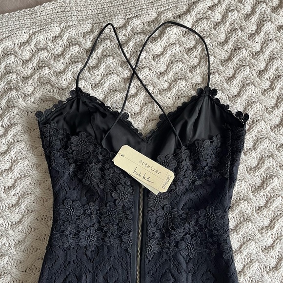 NWT Atelier Nicole Miller Lace Mini Dress - Picture 7 of 8